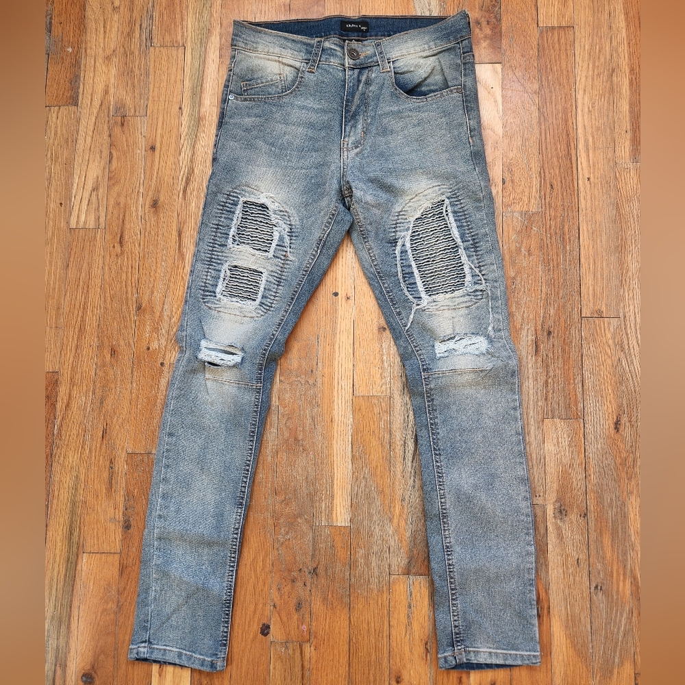 Kayden K Blue Skinny Men's Jeans